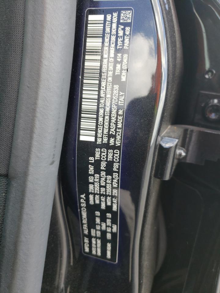 2023 Alfa Romeo Stelvio Ti VIN: ZASPAKBN5P7D52838 Lot: 61898305
