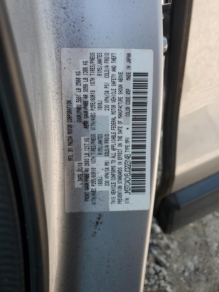 2018 Mazda Cx-9 Touring VIN: JM3TCACY6J0223146 Lot: 62358705