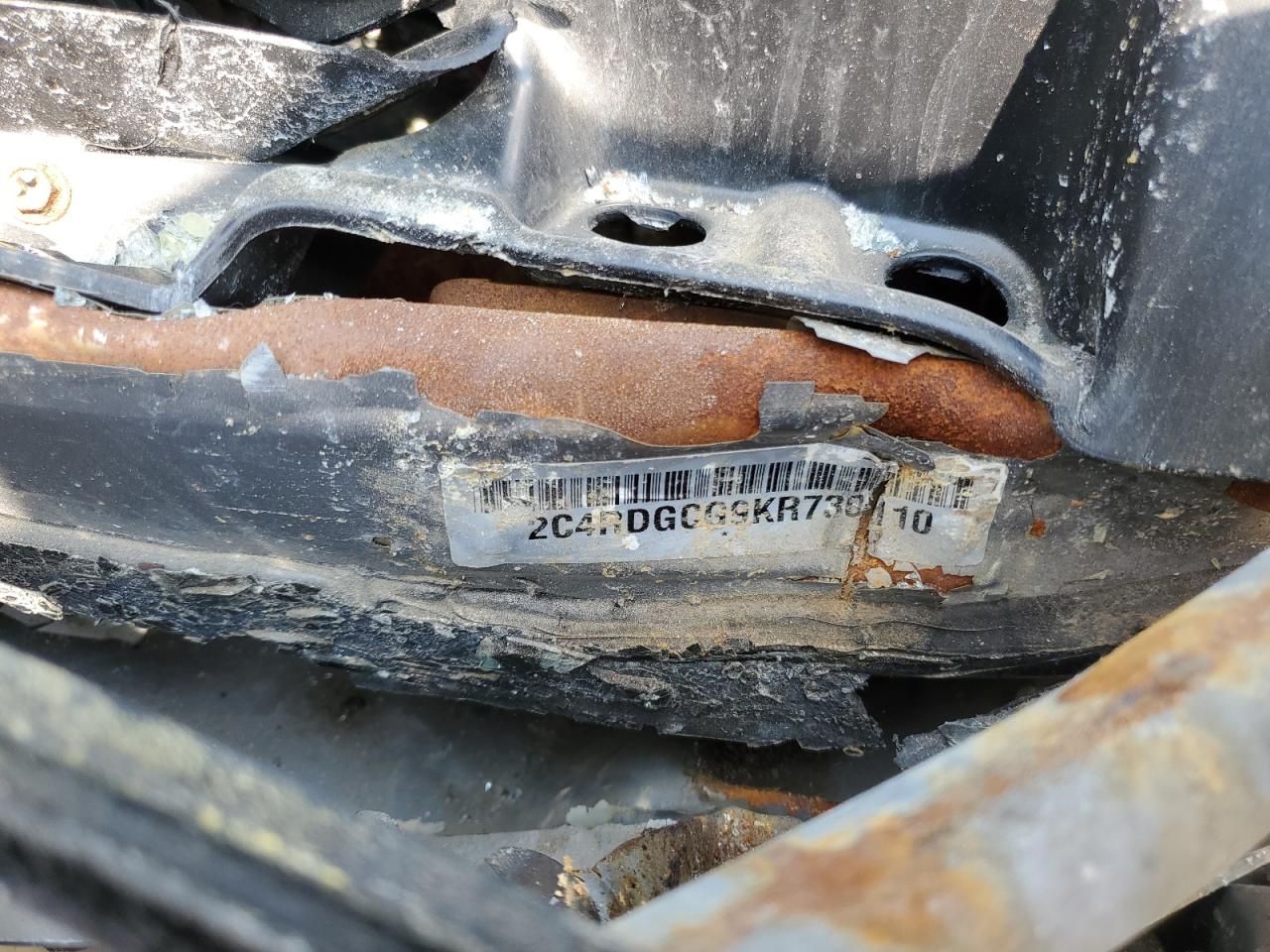 2019 Dodge Grand Caravan Sxt VIN: 2C4RDGCG9KR730110 Lot: 58967285