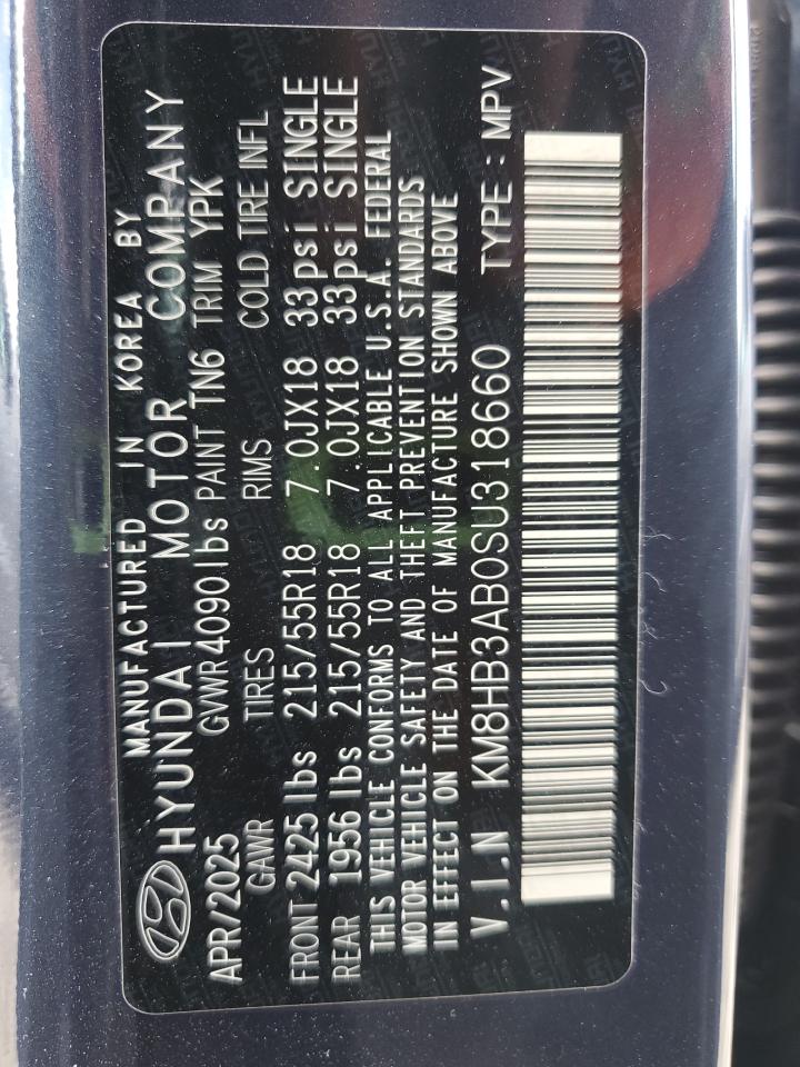 km8hb3ab0su318660 KM8HB3AB0SU318660 2025 Hyundai Kona Sel