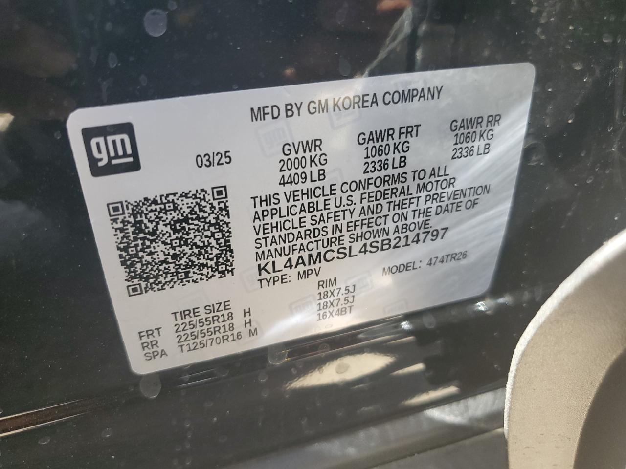 BUICK ENCORE 2025 VIN KL4AMCSL4SB214797 photo 13