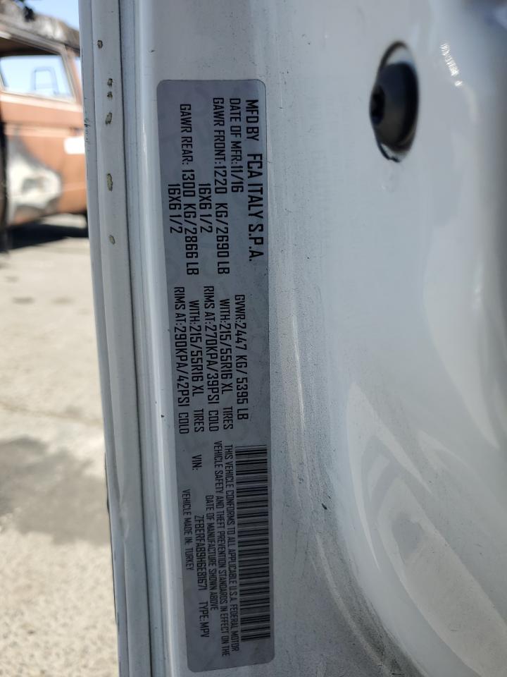 2017 Ram Promaster City VIN: ZFBERFAB3H6E81116 Lot: 61441655