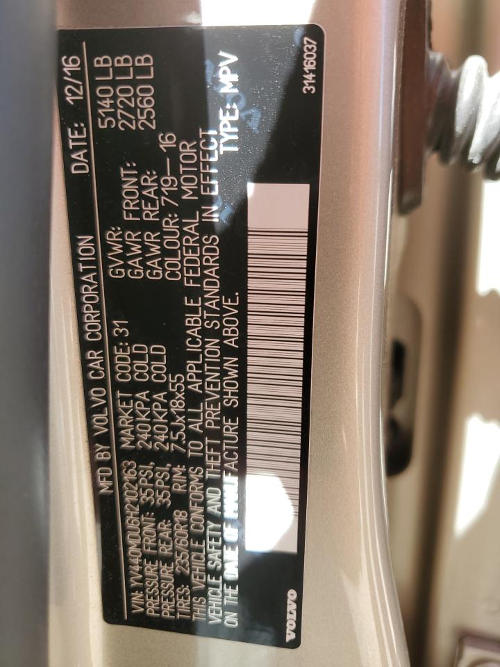 2017 Volvo Xc60 T5 Inscription VIN: YV440MDU6H2102163 Lot: 62853715