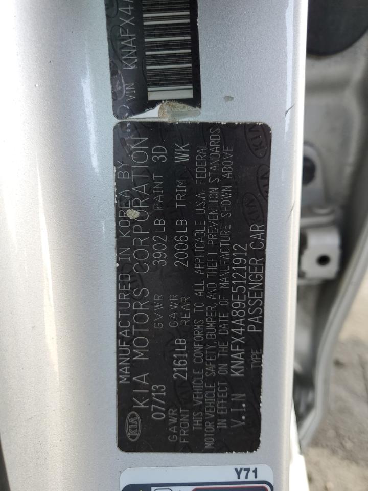 KIA FORTE 2014 VIN KNAFX4A89E5121912 photo 12