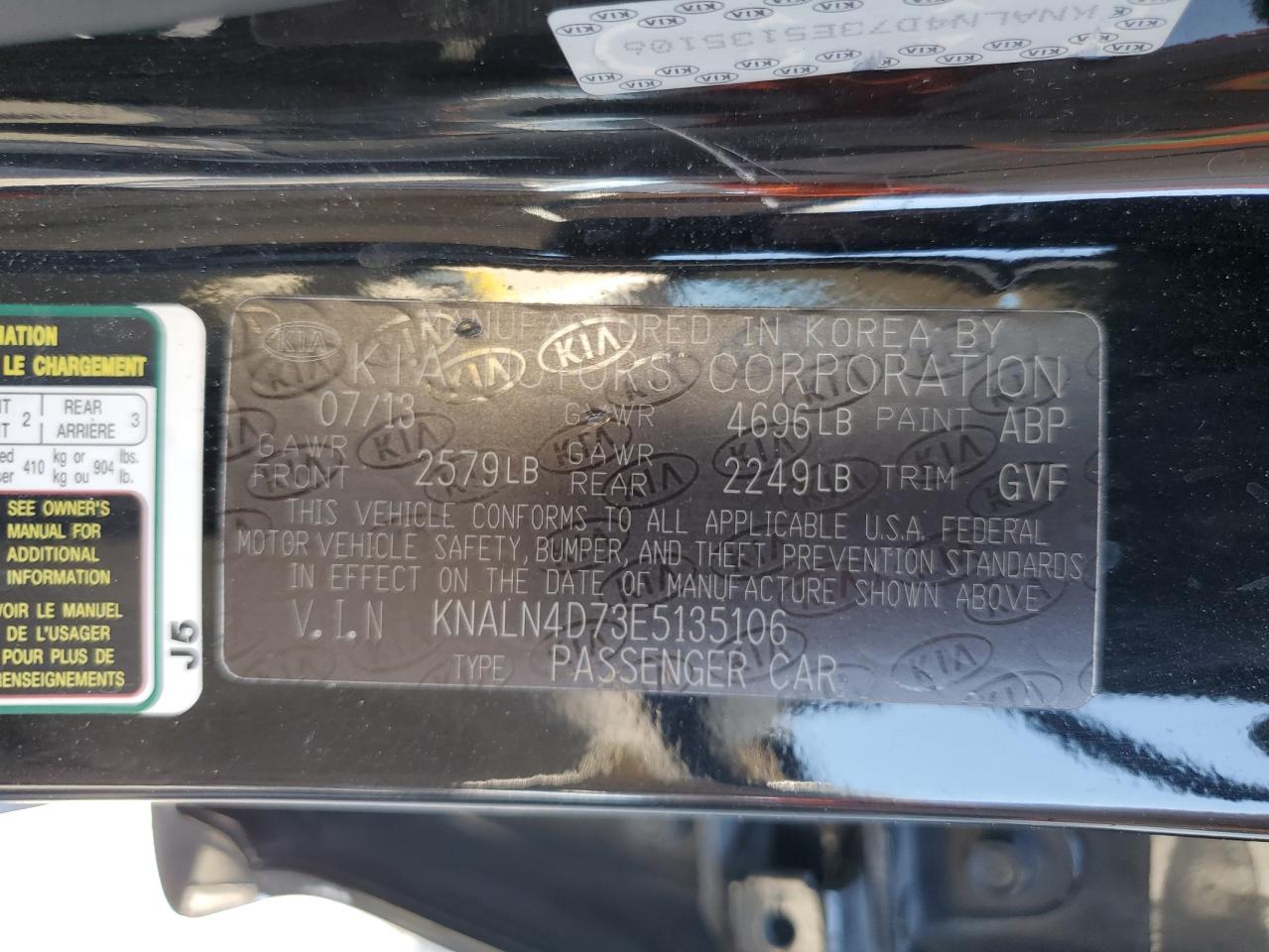 2014 Kia Cadenza Premium VIN: KNALN4D73E5135106 Lot: 62913855