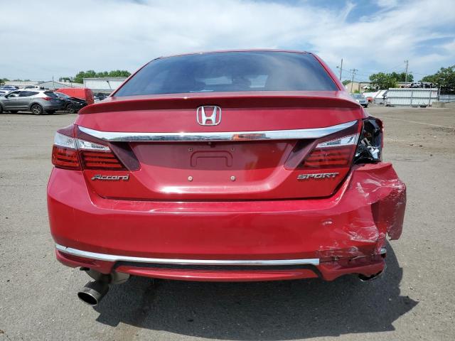 Sedans HONDA ACCORD 2017 Czerwony