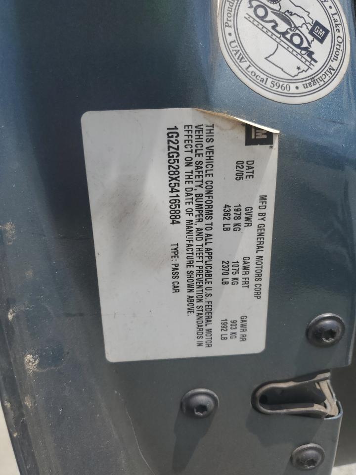 2005 Pontiac G6 VIN: 1G2ZG528X54165884 Lot: 61057455