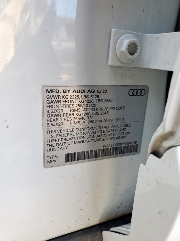 2023 Audi Q3 Premium Plus S Line 45 VIN: WA1EECF32P1092219 Lot: 62712065