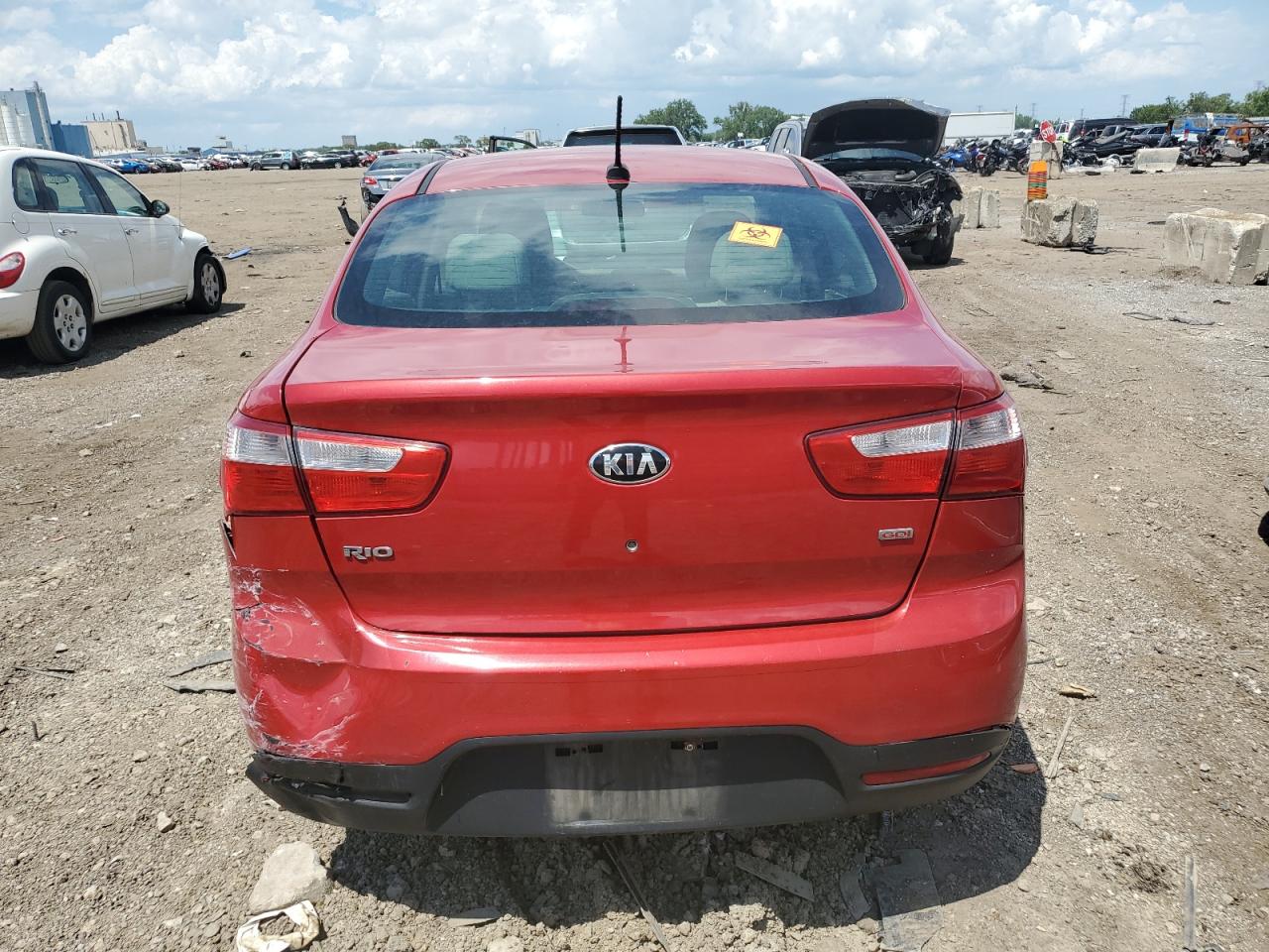 2014 Kia Rio Lx VIN: KNADM4A36E6395258 Lot: 62276605