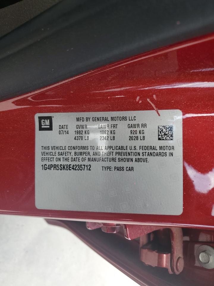 2014 Buick Verano Convenience VIN: 1G4PR5SK8E4235712 Lot: 60542425