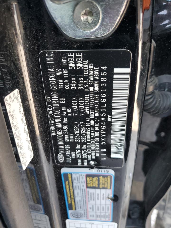 2020 Kia Sorento S VIN: 5XYPG4A56LG613864 Lot: 62182205