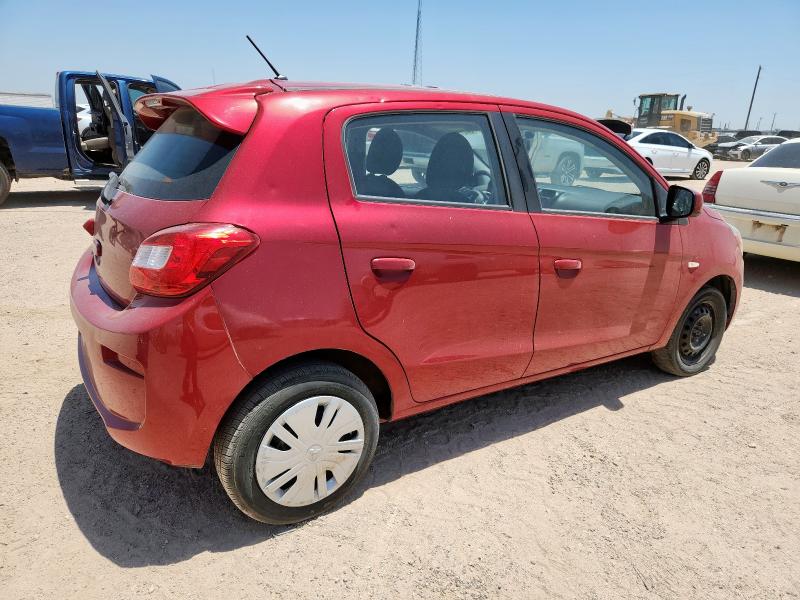  MITSUBISHI MIRAGE 2018 Czerwony