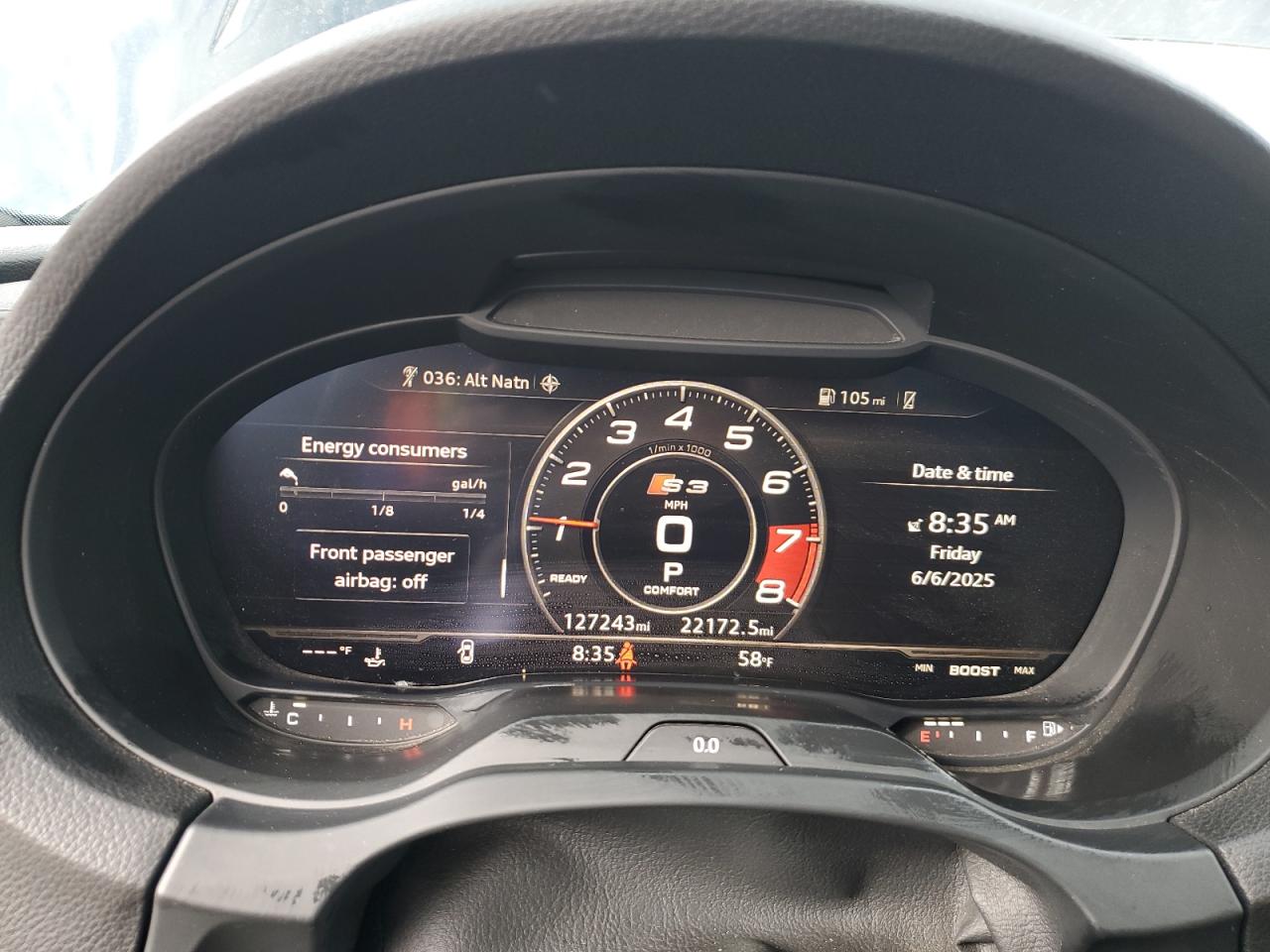2017 Audi S3 Premium Plus VIN: WAUB1GFF5H1011606 Lot: 60046375