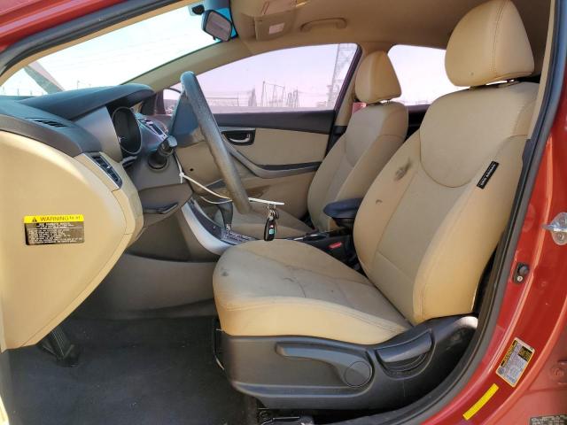  HYUNDAI ELANTRA 2012 Czerwony