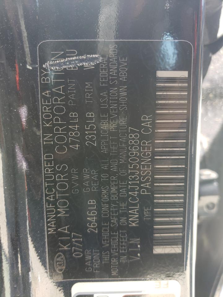 2018 Kia Cadenza Luxury VIN: KNALC4J13J5096887 Lot: 61217675