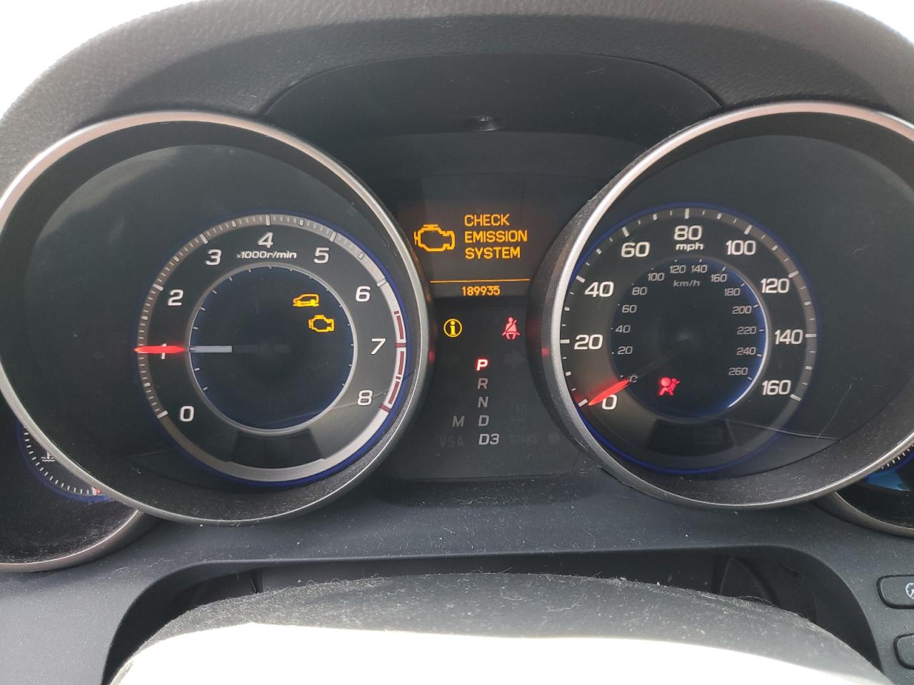 2007 Acura Mdx Sport VIN: 2HNYD28547H537232 Lot: 60095605