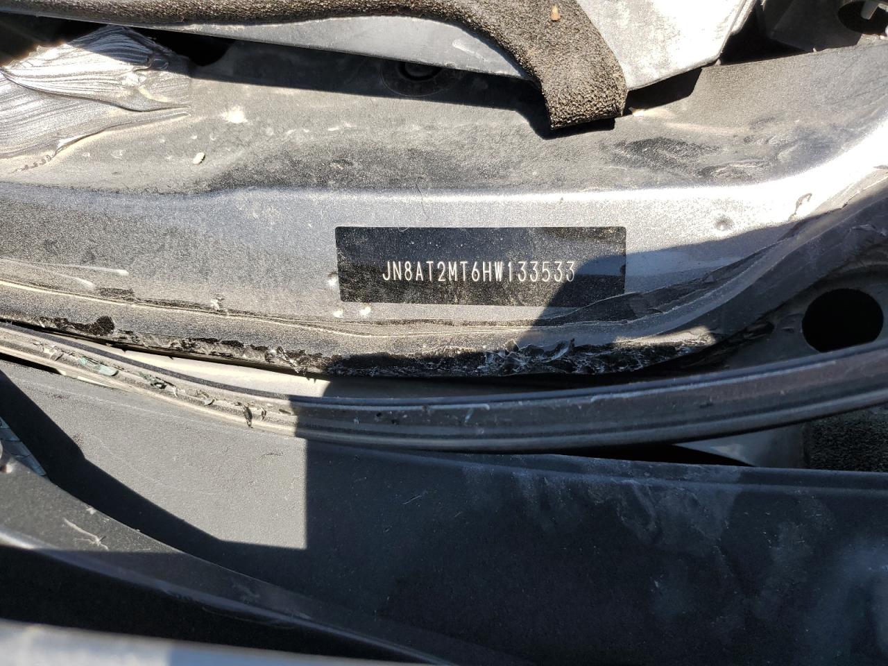 2017 Nissan Rogue S VIN: JN8AT2MT6HW133533 Lot: 62491805