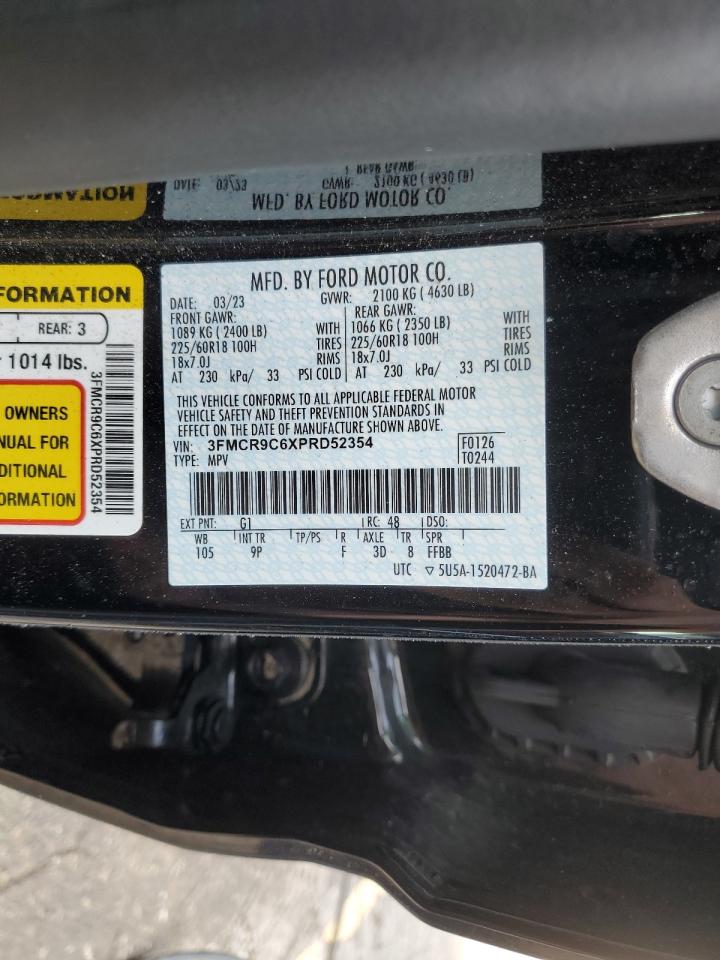 2023 Ford Bronco Sport Outer Banks VIN: 3FMCR9C6XPRD52354 Lot: 61189325
