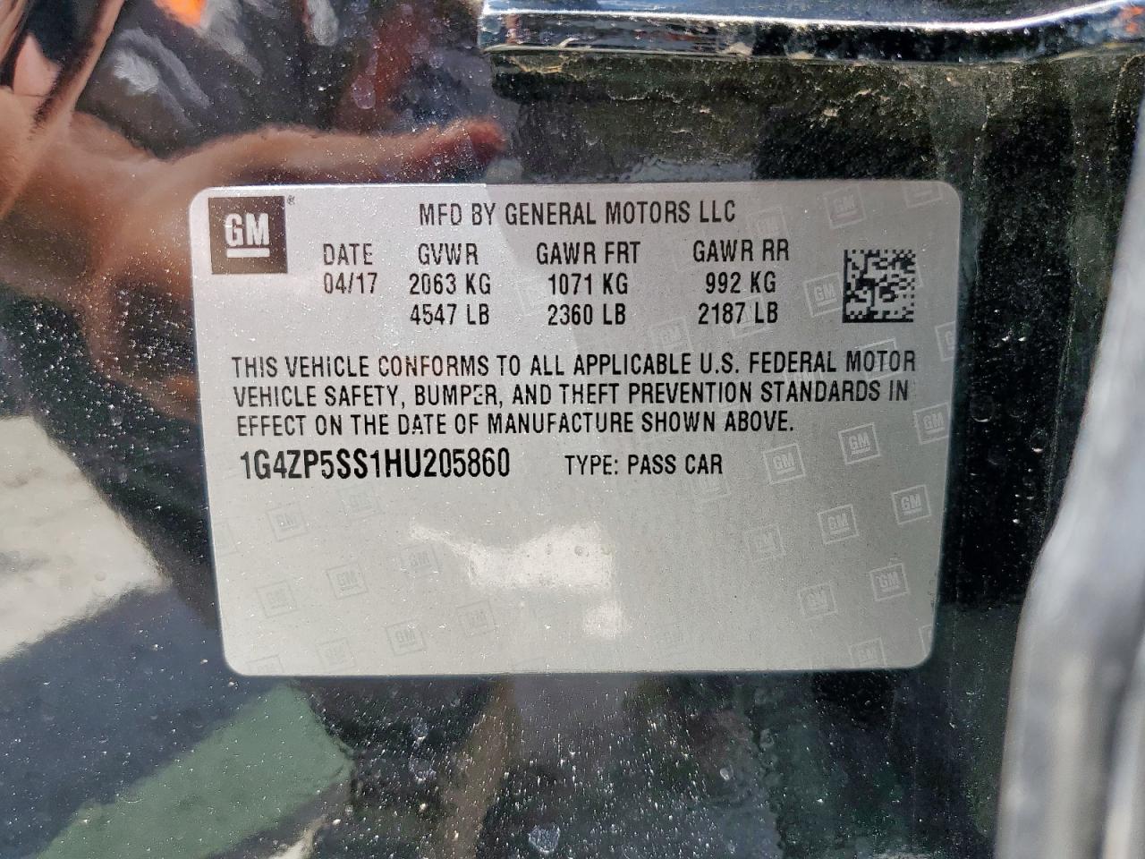 2017 Buick Lacrosse Essence VIN: 1G4ZP5SS1HU205860 Lot: 62564535