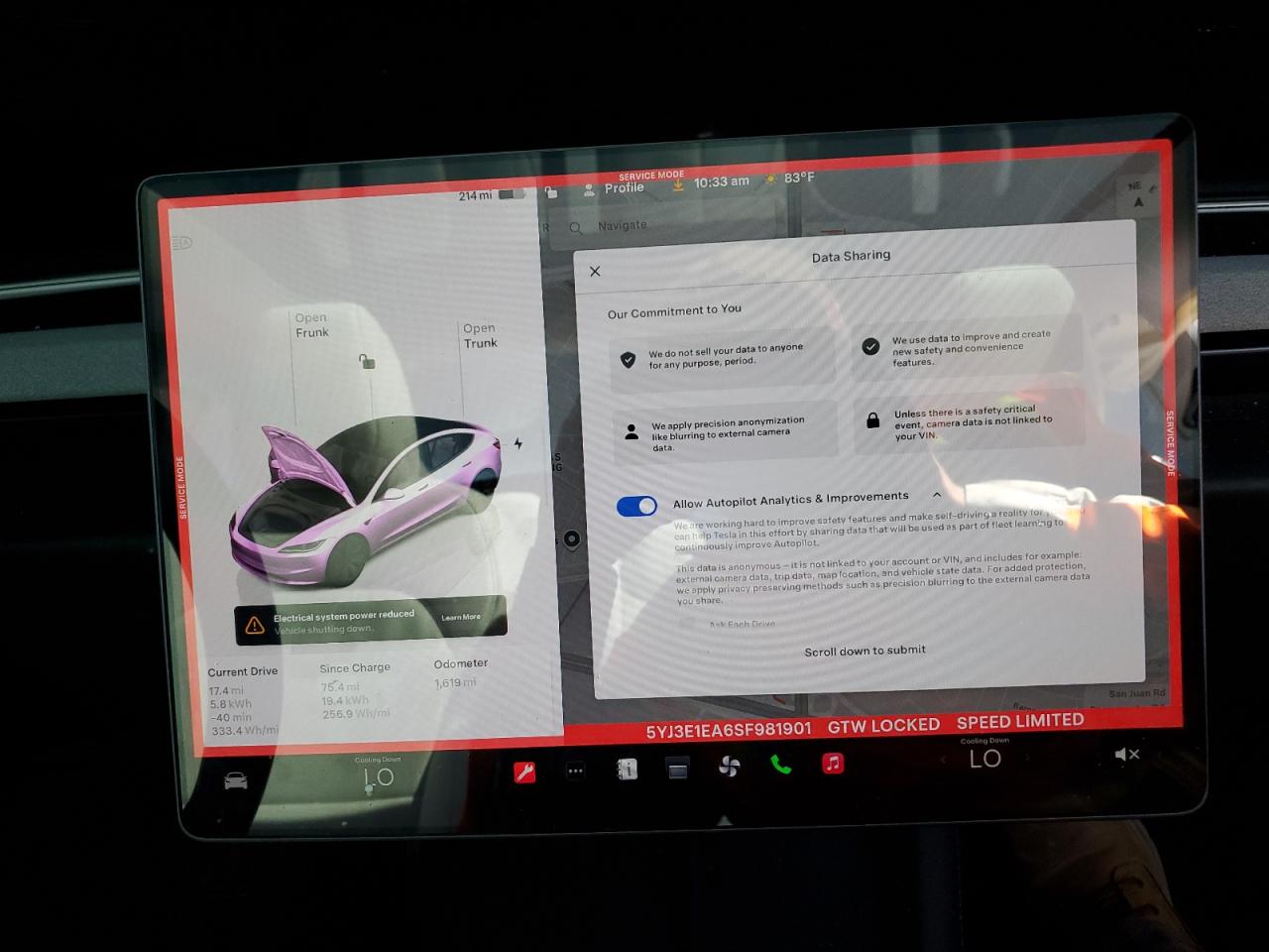 2025 Tesla Model 3 VIN: 5YJ3E1EA6SF981901 Lot: 62789315