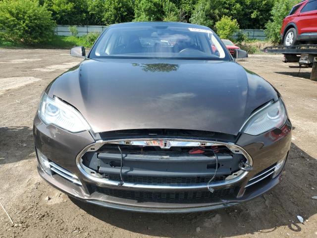 Hatchbacks TESLA MODEL S 2014 Brązowy