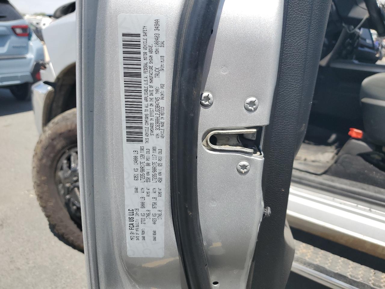 2018 Ram 3500 Slt VIN: 3C63RRHL2JG384745 Lot: 60292855