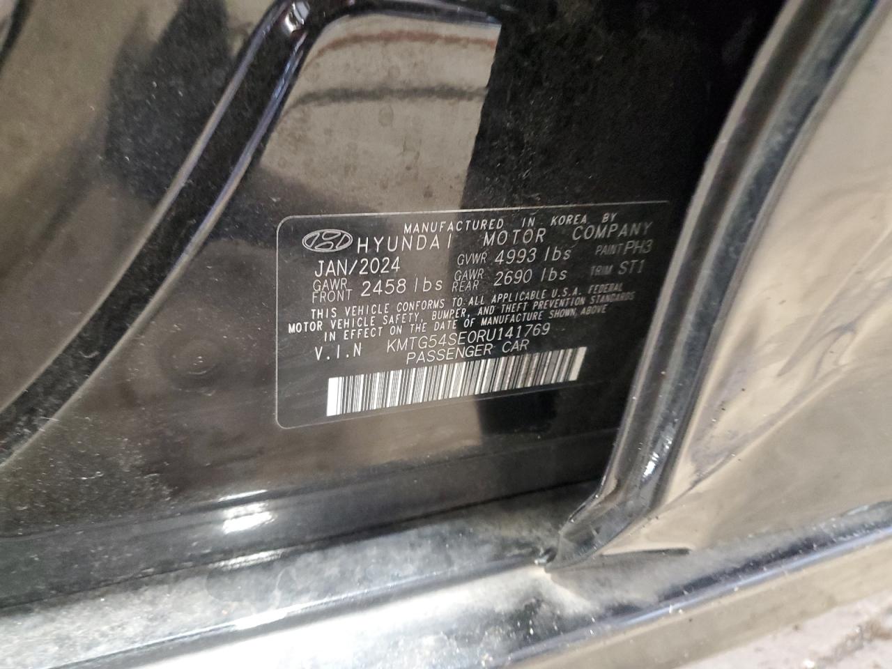 2024 Genesis G70 Sport Advanced VIN: KMTG54SE0RU141769 Lot: 62073385