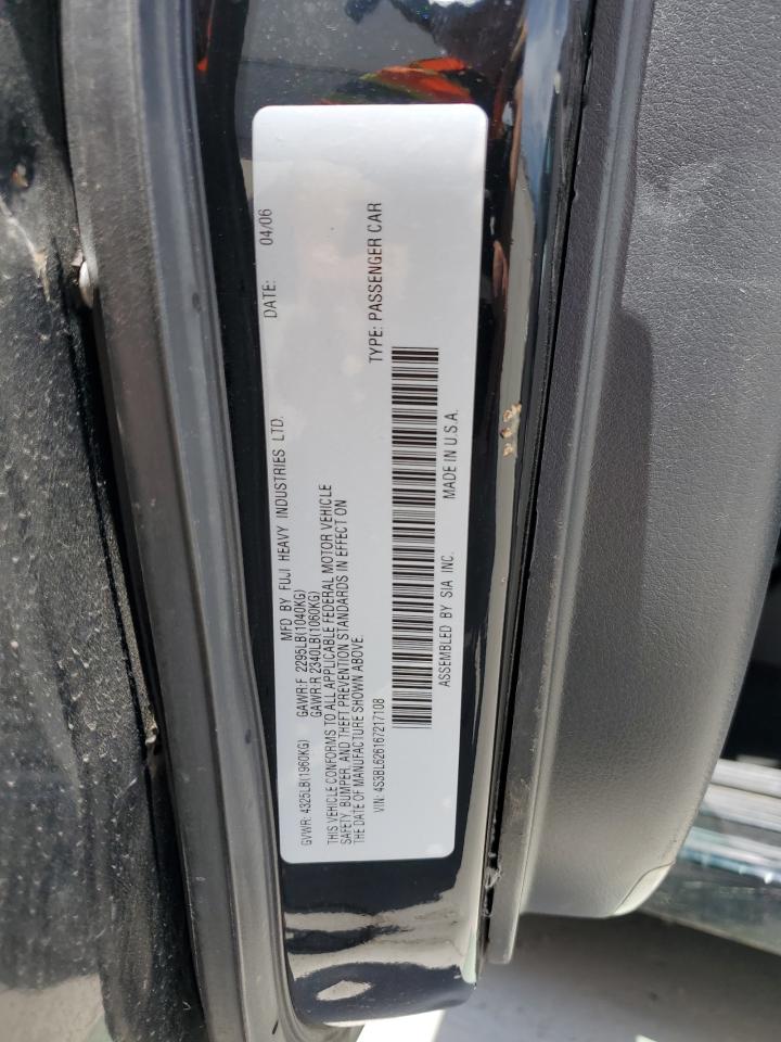 2006 Subaru Legacy 2.5I Limited VIN: 4S3BL626167217108 Lot: 62098275