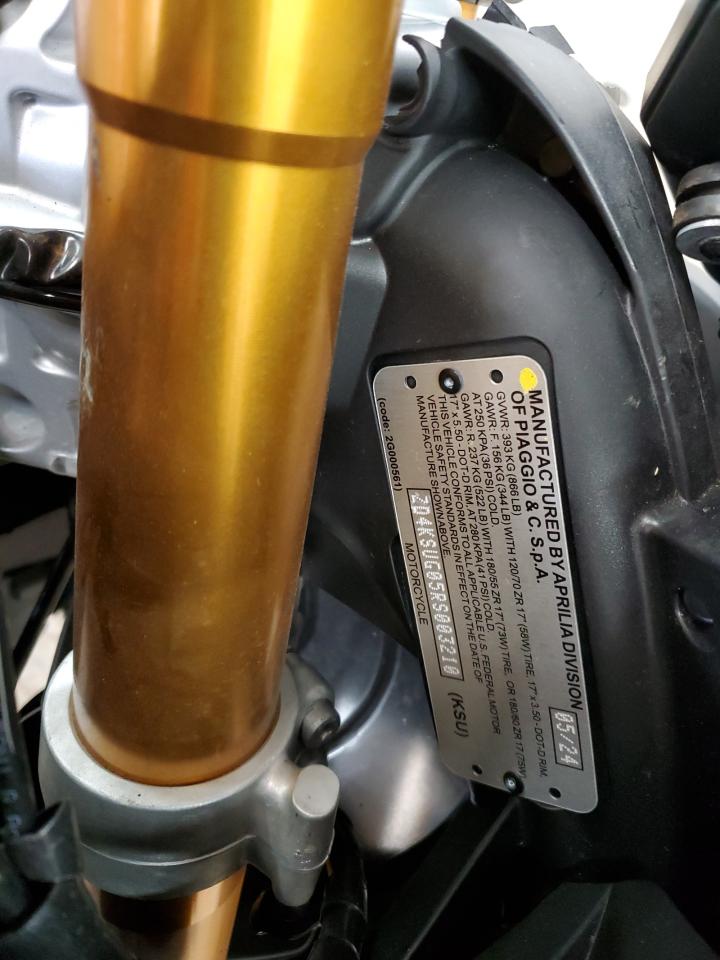 2024 Aprilia Rs 660 VIN: ZD4KSUG05RS003210 Lot: 61442975