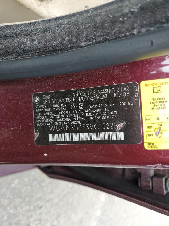 2009 BMW 528 Xi VIN: WBANV13539C152254 Lot: 63076625