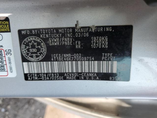 2007 TOYOTA CAMRY CE