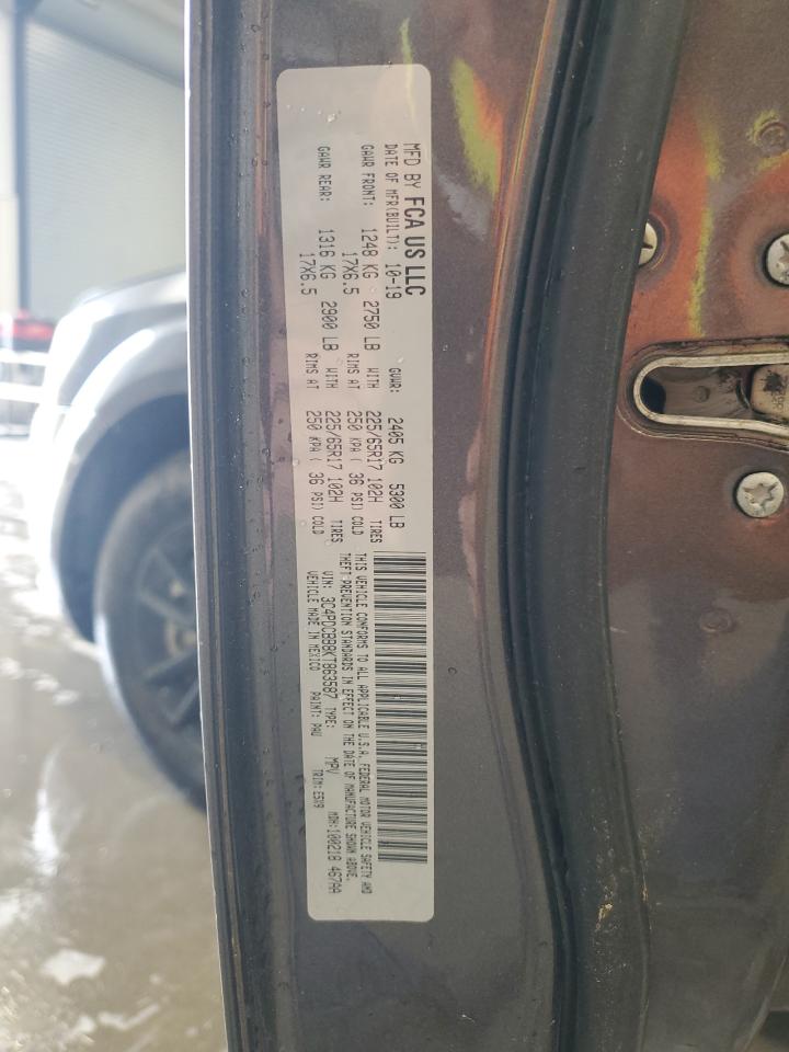 2019 Dodge Journey Se VIN: 3C4PDCBB8KT863587 Lot: 58897295