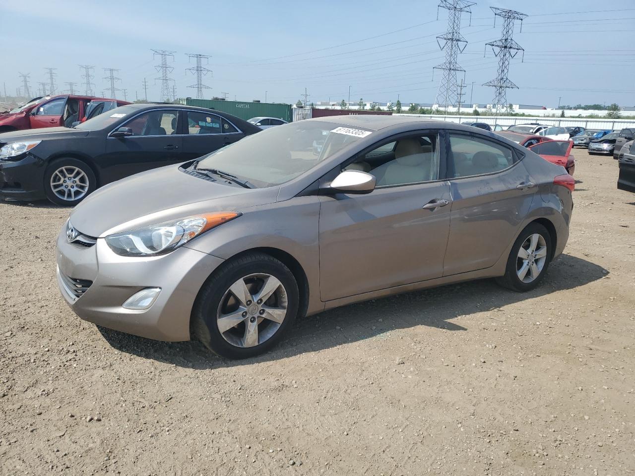 2012 Hyundai Elantra Gls იყიდება Elgin-ში, IL - Rear End