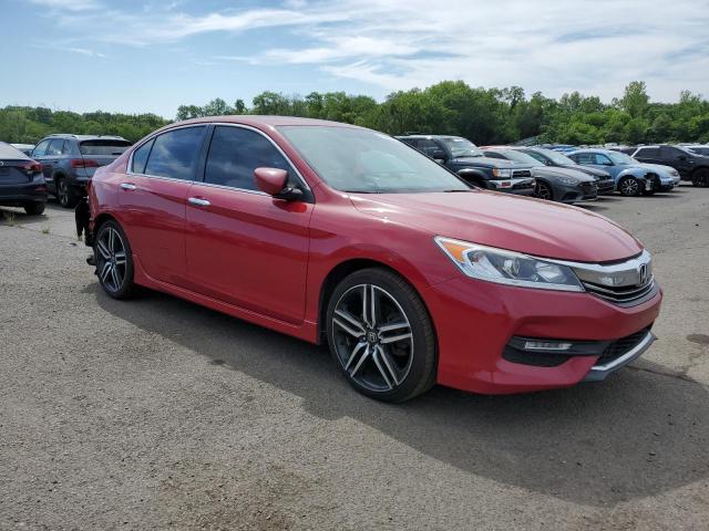 Sedans HONDA ACCORD 2017 Czerwony