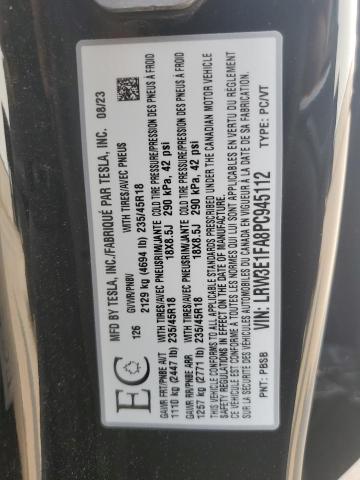 2023 TESLA MODEL 3   