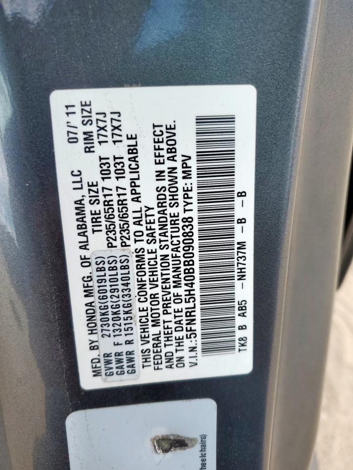 HONDA All Models 2011 VIN 5FNRL5H40BB090838 zdjęcie 13