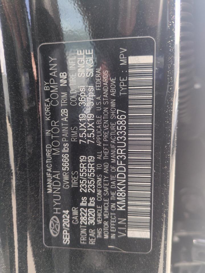 2024 Hyundai Ioniq 5 Sel VIN: KM8KNDDF3RU335867 Lot: 61070275