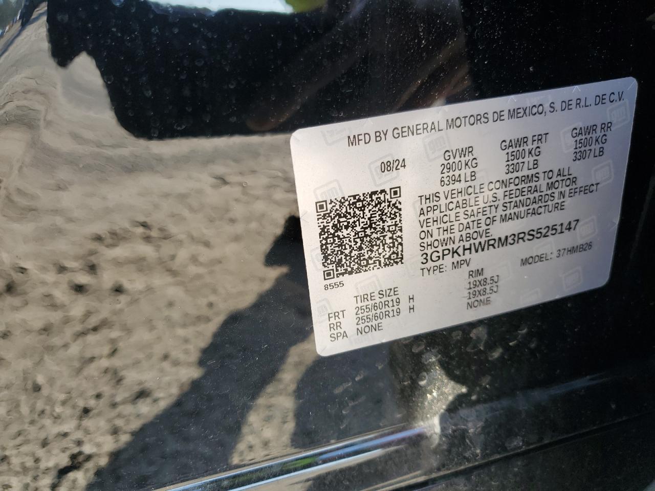 2024 Honda Prologue Tour VIN: 3GPKHWRM3RS525147 Lot: 61061405