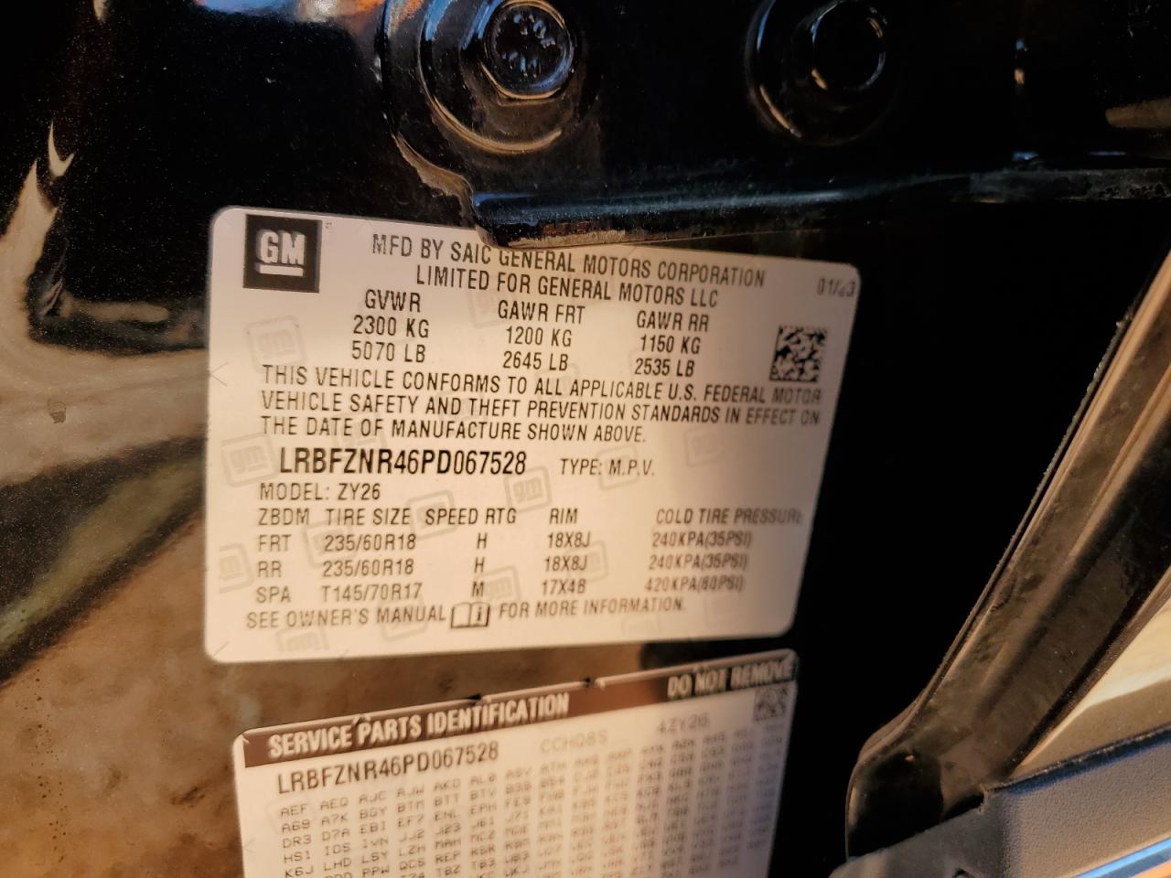2023 Buick Envision Essence VIN: LRBFZNR46PD067528 Lot: 61641095