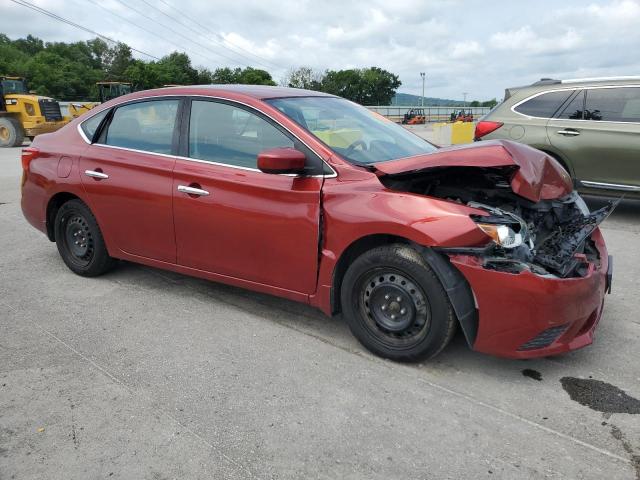  NISSAN SENTRA 2017 Червоний