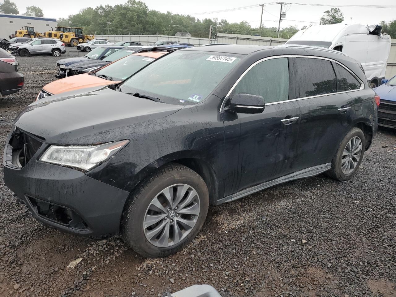 2014 Acura Mdx Technology продається в Hillsborough, NJ - Front End