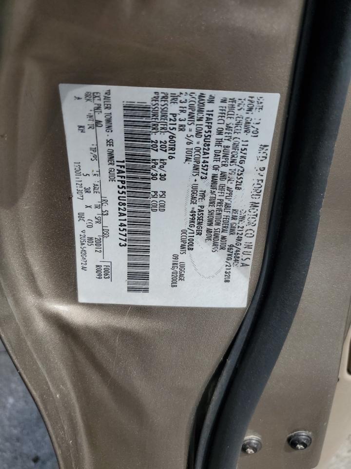 2002 Ford Taurus Ses VIN: 1FAFP55U82A145773 Lot: 62516495