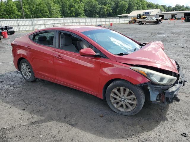  HYUNDAI ELANTRA 2015 Красный