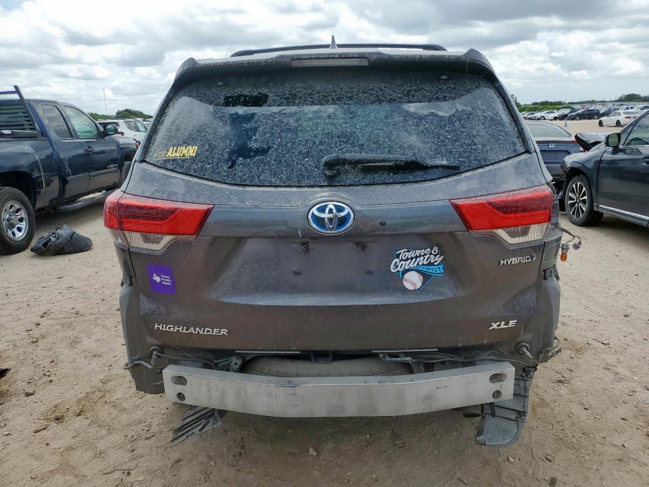 2017 Toyota Highlander Hybrid VIN: 5TDJGRFH7HS022488 Lot: 62921945