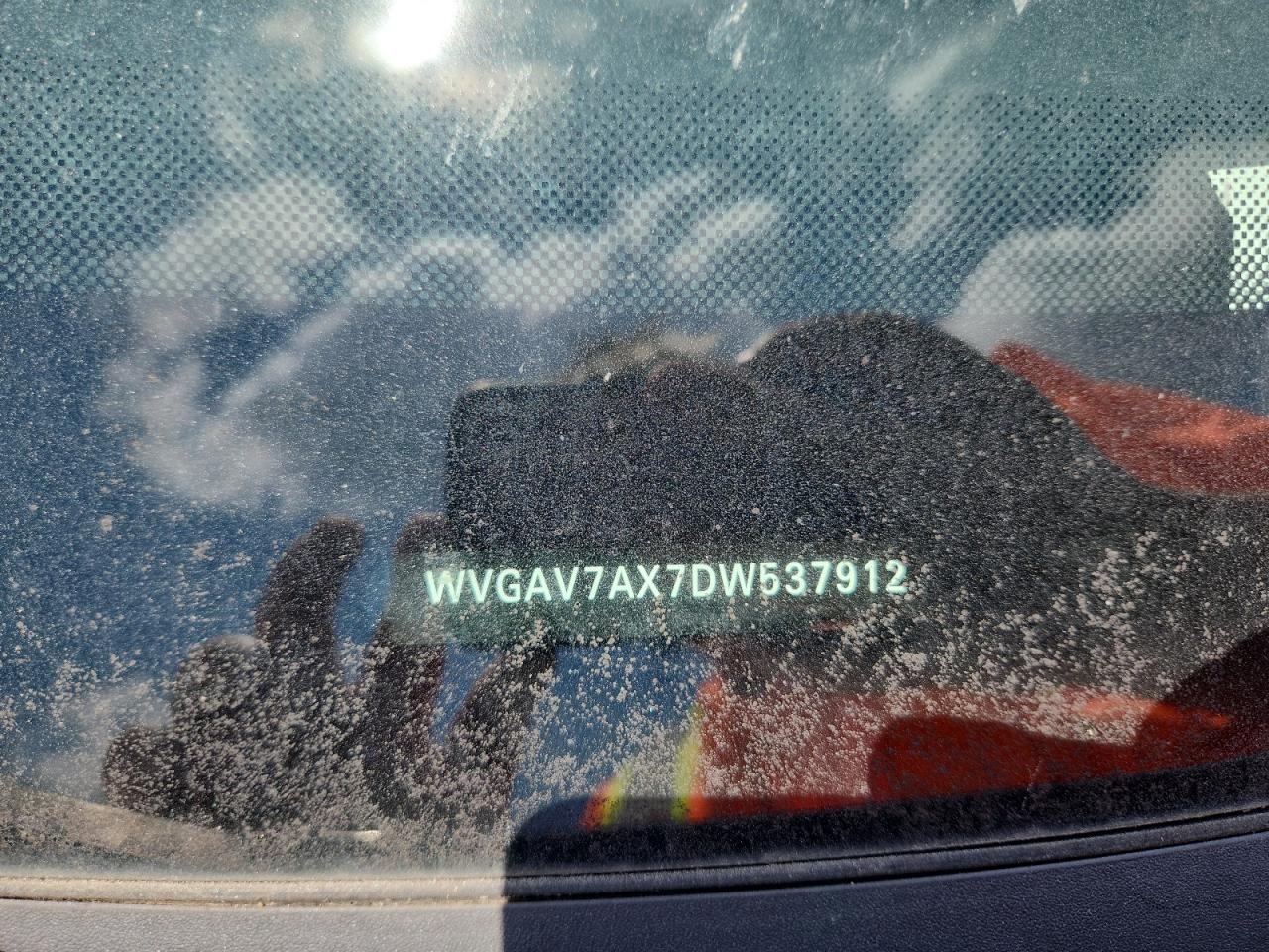2013 Volkswagen Tiguan S VIN: WVGAV7AX7DW537912 Lot: 61016465