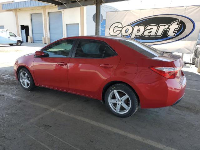  TOYOTA COROLLA 2014 Czerwony