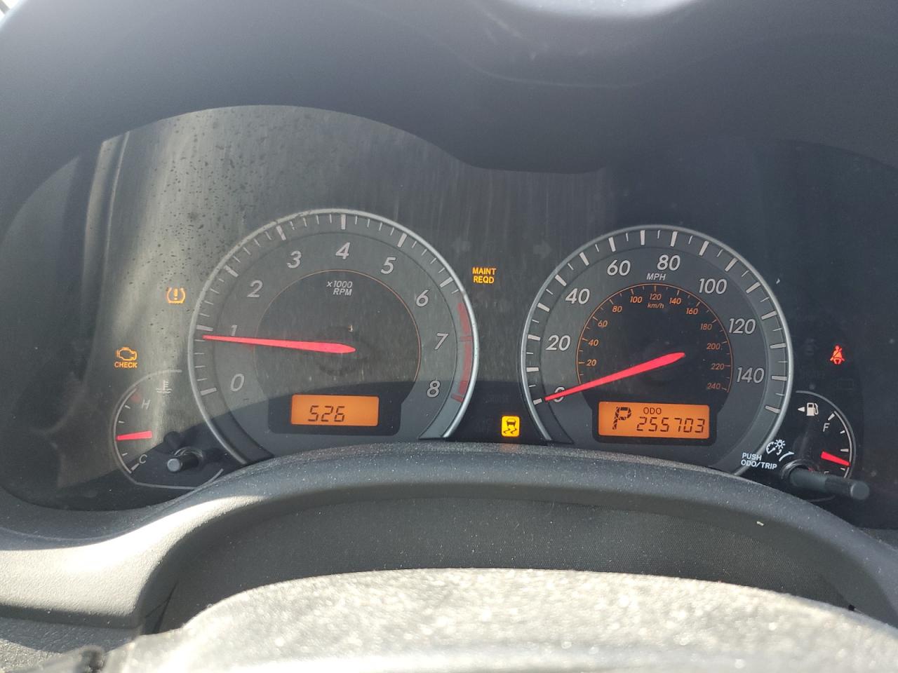 TOYOTA COROLLA 2009 VIN 2T1BE40E39C003345 фото 9