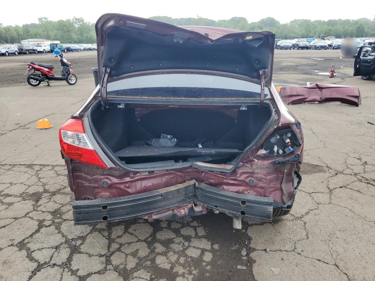 2012 Honda Civic Exl VIN: 2HGFB2F9XCH592725 Lot: 61435405