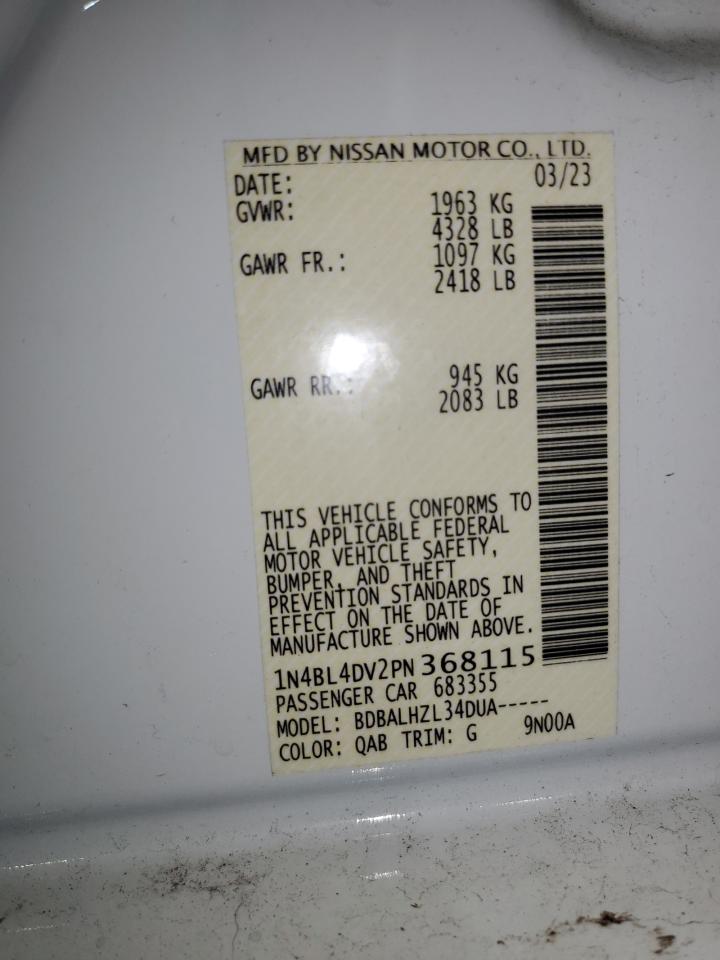 1N4BL4DV2PN368115 NISSAN ALTIMA 2023