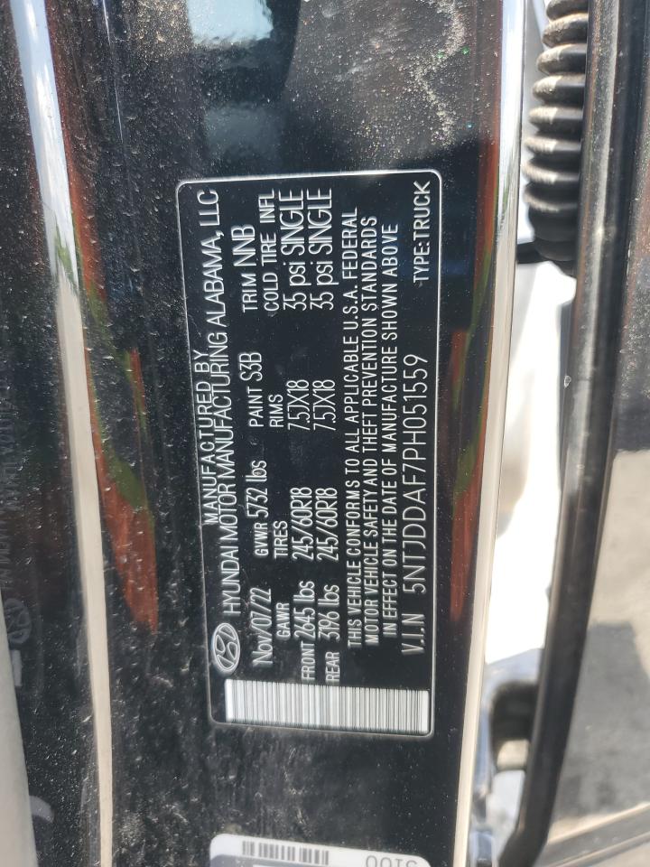 2023 Hyundai Santa Cruz Sel Premium VIN: 5NTJDDAF7PH051559 Lot: 61453015